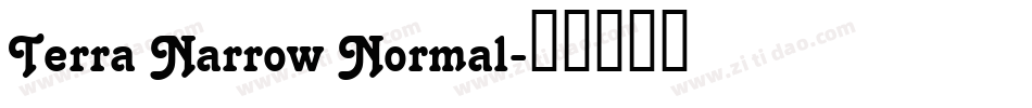 Terra Narrow Normal字体转换